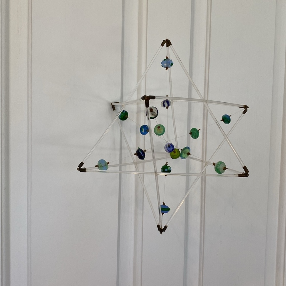 Jewish Star of David Hanging Mobile, 3-D Handmade Artesian see other listing